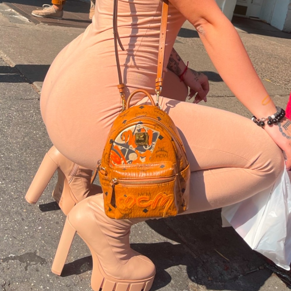 Mcm Small Stark Berlin-Bear Backpack/Crossbody - image 1